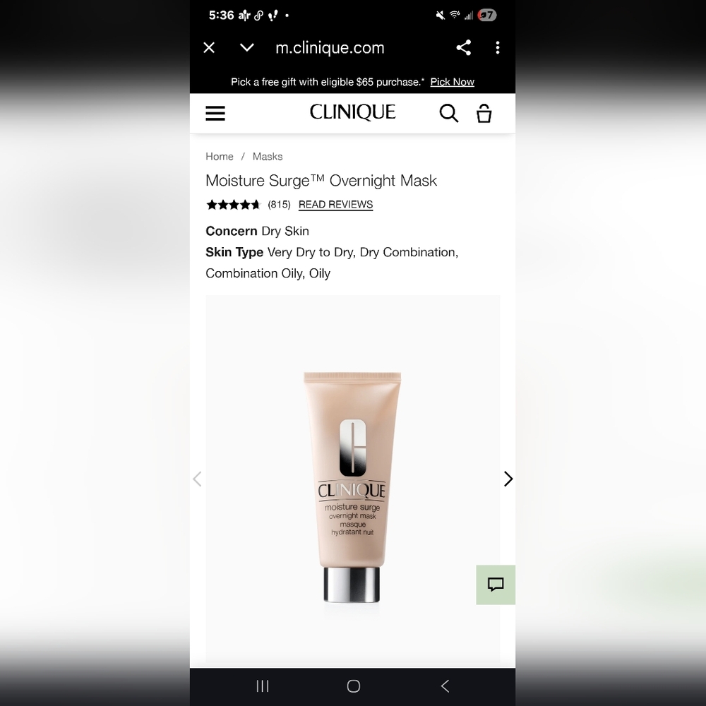 Clinique Moisture Surge Overnight Mask
